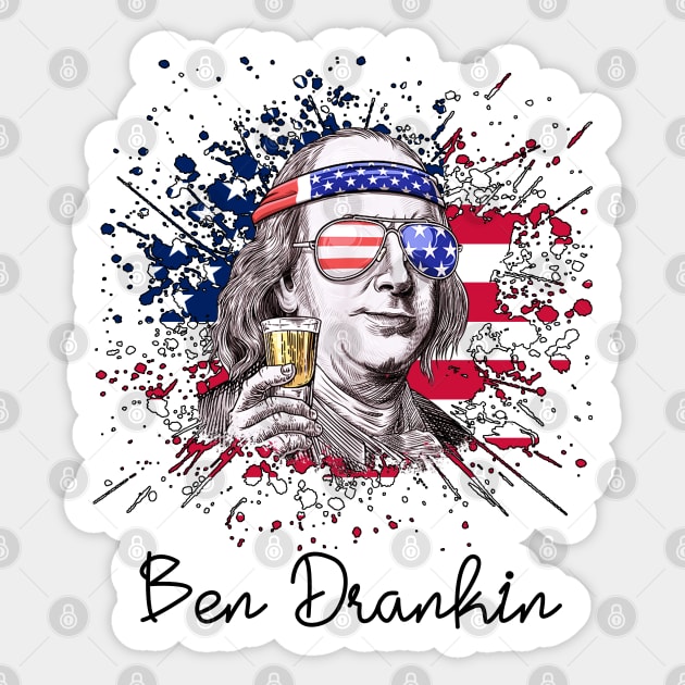 Ben Drankin Sticker by CF.LAB.DESIGN